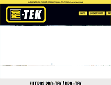 Tablet Screenshot of filtrospro-tek.com